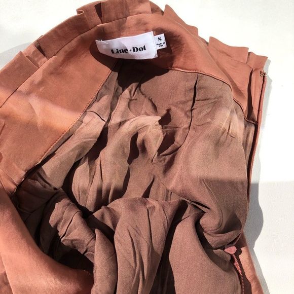 🌸3/$30🌸 LINE & DOT Ali Paperbag Brown High Waist Pants - Picture 11 of 12